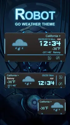 Robot GOLauncher EX Weather 2in1 android App screenshot 2