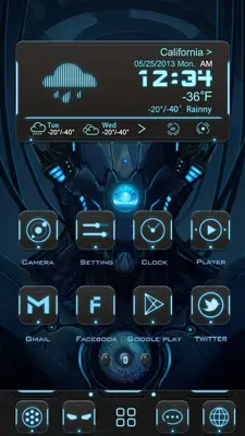 Robot GOLauncher EX Weather 2in1 android App screenshot 6